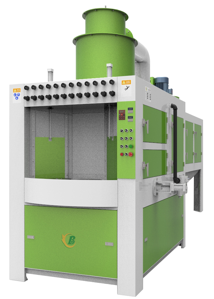 電飯鍋轉(zhuǎn)盤式自動(dòng)噴砂機(jī)，炊具件自動(dòng)噴砂機(jī)